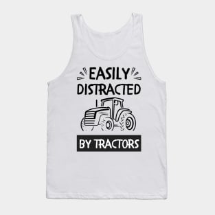 Easily distracted by tractors Tank Top